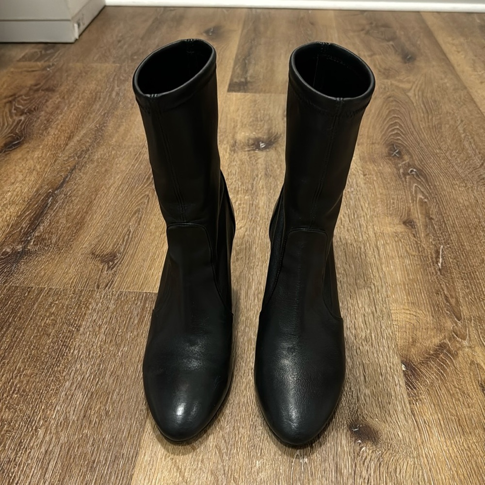 Stuart Weitzman leather booties.